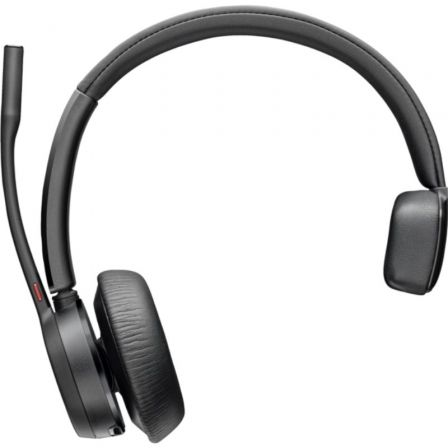 AURICULAR INALAMBRICO POLY VOYAGER 4310 + ADAPTADOR BT700 + BASE DE CARGA/ CON MICROFONO/ BLUETOOTH/ NEGRO