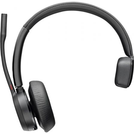 AURICULAR INALAMBRICO POLY VOYAGER 4310 PARA MICROSOFT TEAMS + ADAPTADOR BT700/ CON MICROFONO/ BLUETOOTH/ NEGRO
