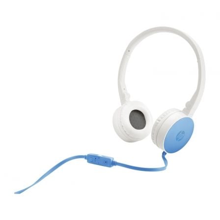 AURICULARES HP H2800 OCEAN BLUE - MICROFONO EN LINEA - PLEGABLES - CABLE 150CM - JACK 3.5MM