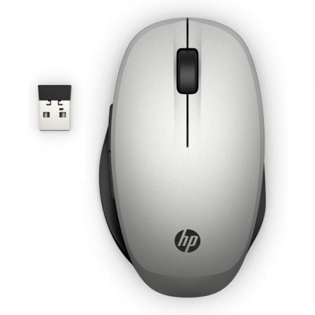 RATON INALAMBRICO POR BLUETOOTH HP DUAL MODE/ HASTA 3600 DPI/ PLATA