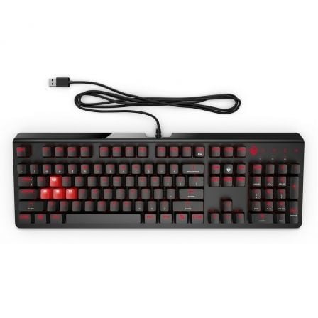 TECLADO MECANICO HP OMEN BY HP 1100 - CONECTOR USB - COMPATIBLE CON WINDOWS 7/8/10 - TECLAS ANTI GHOSTING - CABLE 1.8M