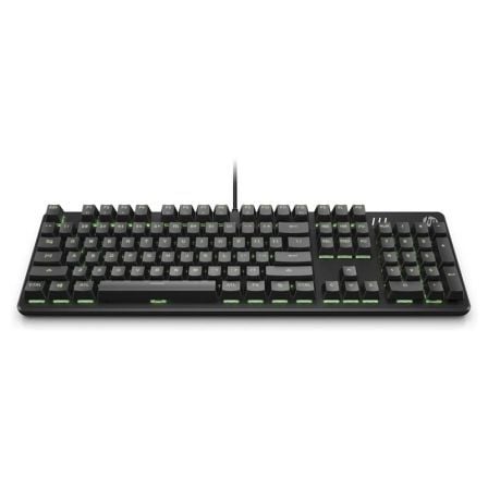 TECLADO MECANICO GAMING HP HP PAVILION 500 - CONMUTADORES MECANICOS ROJOS - RETROILUMINACION LED - CABLE USB - COLOR NEGRO