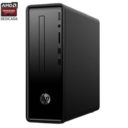 PC HP SLIMLINE 290-P0022NS - I3-8100 3.6GHZ - 8GB - 1TB+256GB SSD PCIE NVME - RAD 520 2GB - WIFI - TEC+RATON - FORMATO MINITORRE