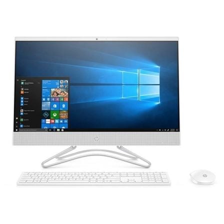 PC ALL IN ONE HP 24-F0063NS - I3-8130U 2.2GHZ - 8GB - 512GB SSD - 23.8"/60.4CM FHD - TEC+RATON - NO ODD - W10 - BLANCO NIEVE