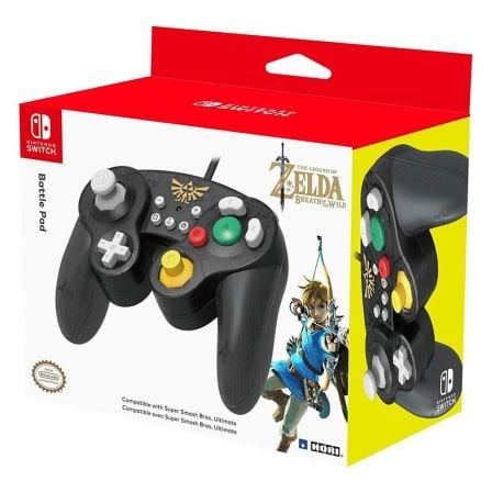 GAMEPAD CON CABLE HORI BATTLEPAD ZELDA PARA NINTENDO SWITCH