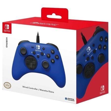 GAMEPAD CON CABLE HORI HORIPAD PARA NINTENDO SWITCH/ AZUL