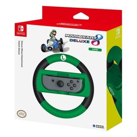 VOLANTE HORI MARIO KART 8 DELUXE LUIGI PARA NINTENDO SWITCH