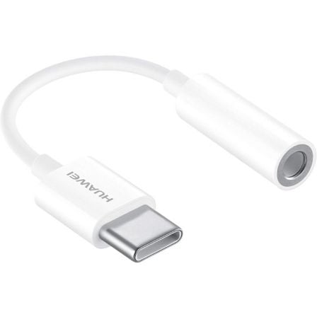 ADAPTADOR USB TIPO-C A AUDIO HUAWEI CM20 - CONECTORES USB TIPO-C MACHO / JACK 3.5 HEMBRA - 0.09M - BLANCO