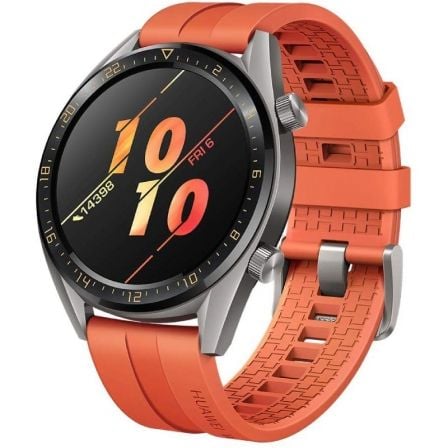 SMARTWATCH HUAWEI GT ACTIVE/ NOTIFICACIONES/ FRECUENCIA CARDIACA/ GPS/ NARANJA