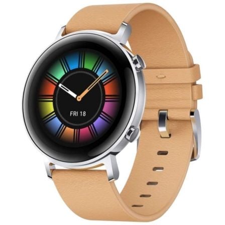 RELOJ INTELIGENTE HUAWEI GT2 CLASSIC 42MM SILVER - PANTALLA 3CM AMOLED - BT5.1 - 5ATM - NOTIFICACIONES - FRECUENCIA CARDIACA - G