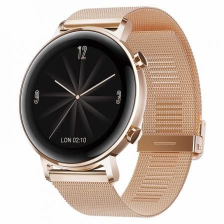 RELOJ INTELIGENTE HUAWEI GT2 ELEGANT 42MM REFINED GOLD - PANTALLA 3.04CM AMOLED - BT5.1 - 5ATM - NOTIFICACIONES - FRECUENCIA CAR