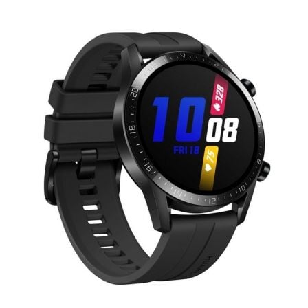 RELOJ INTELIGENTE HUAWEI GT2 SPORT 46MM MATTE BLACK - PANTALLA 3.53CM AMOLED - BT5.1 - 5ATM - NOTIFICACIONES - FRECUENCIA CARDIA