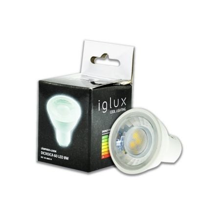 BOMBILLA IGLUX XD-0860-C/ CASQUILLO GU10/ 8W/ 500 LUMENES/ 3000K