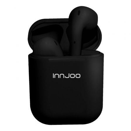 AURICULARES BLUETOOTH INNJOO GO CON ESTUCHE DE CARGA/ NEGROS