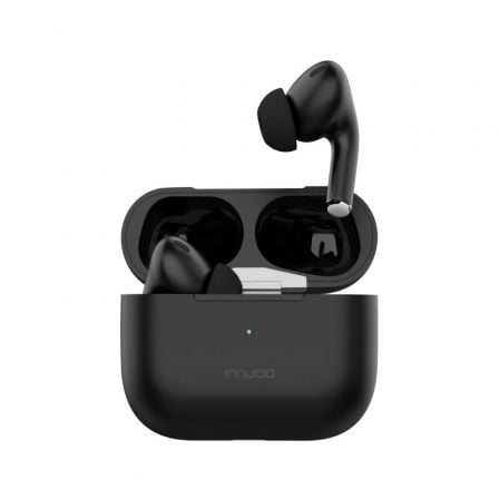 AURICULARES BLUETOOTH INNJOO GO PRO CON ESTUCHE DE CARGA/ AUTONOMIA 4H/ NEGROS