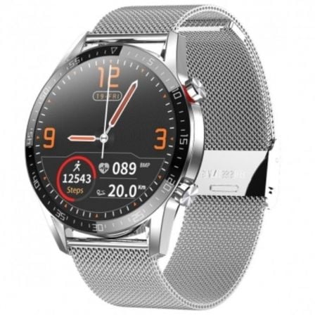 SMARTWATCH INNJOO VOOM ATOM/ NOTIFICACIONES/ FRECUENCIA CARDIACA/ PLATA