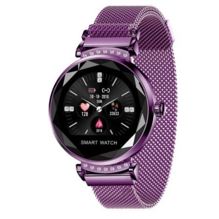 SMARTWATCH INNJOO LADY CRYSTAL/ FRECUENCIA CARDIACA/ PURPURA