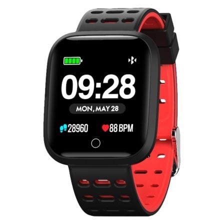 SMARTWATCH INNJOO SPORTWATCH/ NOTIFICACIONES/ FRECUENCIA CARDIACA/ ROJO