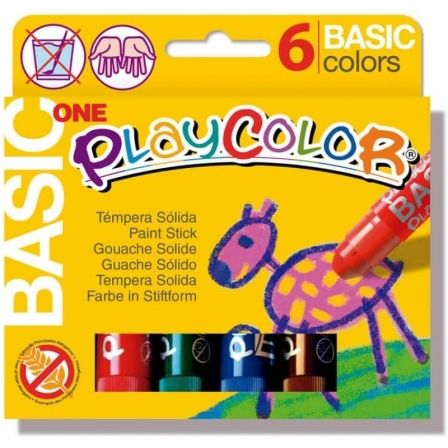 SET TEMPERAS INSTANT PLAYCOLOR BASIC ONE 10711/ 6 UNIDADES