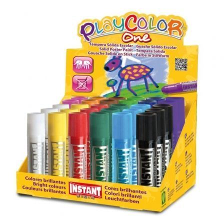 EXPOSITOR TEMPERAS INSTANT PLAYCOLOR ONE 58241/ 30 UNIDADES | Manualidades