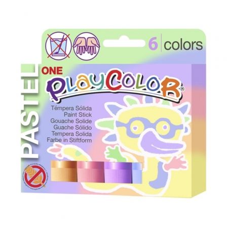 SET TEMPERAS INSTANT PLAYCOLOR PASTEL ONE 18401/ 6 UNIDADES