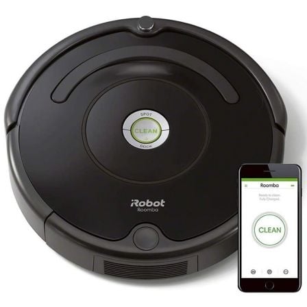 ROBOT ASPIRADOR IROBOT ROOMBA 671 - TECNOLOGIA DIRT DETECT - LIMPIEZA 3 FASES - FILTRO AEROVAC - EFICAZ CON EL PELO DE MASCOTAS