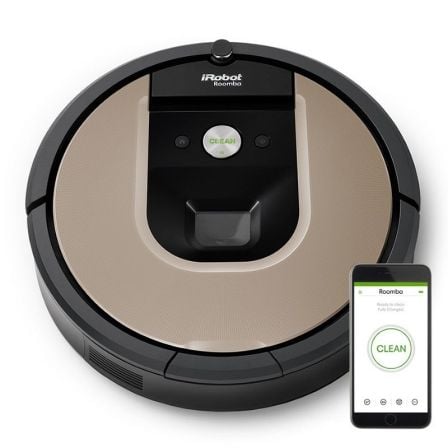 ROBOT ASPIRADOR IROBOT ROOMBA 966 - 2 CEPILLOS ANTIENREDOS MULTISUPERFICIE - MAYOR PODER DE SUCCION - NAVEGACION IADAPT 2.0 - PE