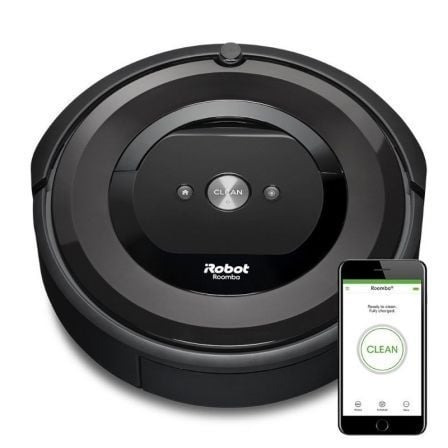 ROBOT ASPIRADOR IROBOT ROOMBA E5 - CEPILLOS FLEXIBLES DE GOMA - SENSORES DE DIRT DETECT -  APP IROBOT HOME - DURACION BATERIA 90