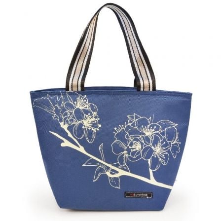 BOLSA PORTA ALIMENTOS IRIS TOTE LUNCHBAG BOTANIC AZUL/ CAPACIDAD 3.7L