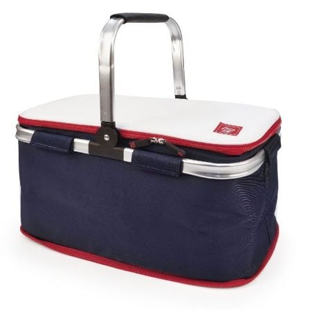 CESTA PICNIC IRIS NAUTIC/ CAPACIDAD 20L/ AZUL Y BLANCO | Bolsas porta alimentos