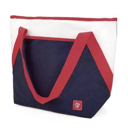 BOLSA DE HOMBRO PORTA ALIMENTOS IRIS NAUTIC/ CAPACIDAD 18L/ AZUL Y BLANCO