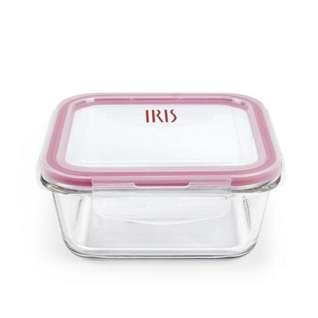 RECIPIENTE CUADRADO DE CRISTAL IRIS 8606-V/ CAPACIDAD 690ML | Menaje de cocina