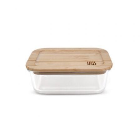 RECIPIENTE RECTANGULAR DE CRISTAL IRIS 8623-V/ CAPACIDAD 1050ML | Menaje de cocina