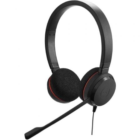 AURICULARES JABRA EVOLVE 20 ESTEREO/ CON MICROFONO/ USB 2.0/ NEGROS