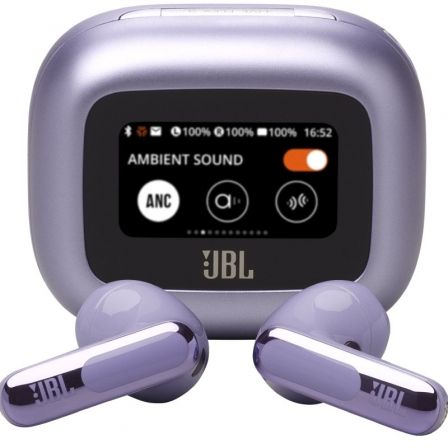 AURICULARES BLUETOOTH JBL LIVE FLEX 3 CON ESTUCHE DE CARGA/ AUTONOMIA 10H/ PURPURA
