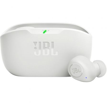 AURICULARES BLUETOOTH JBL WAVE BUDS CON ESTUCHE DE CARGA/ AUTONOMIA 8H/ BLANCOS