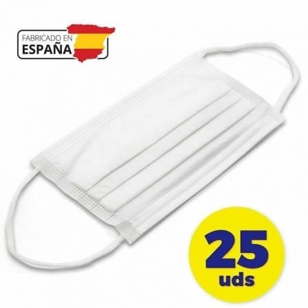 MASCARILLAS HIGIENICAS JOCCA PHARMA JP037/ PACK 25 UDS/ BLANCAS