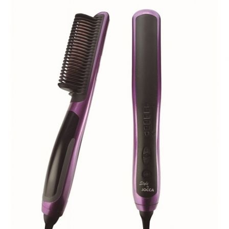 CEPILLO PARA EL PELO CON PLACAS CERAMICAS JOCCA 6018/ NEGRO MORADO