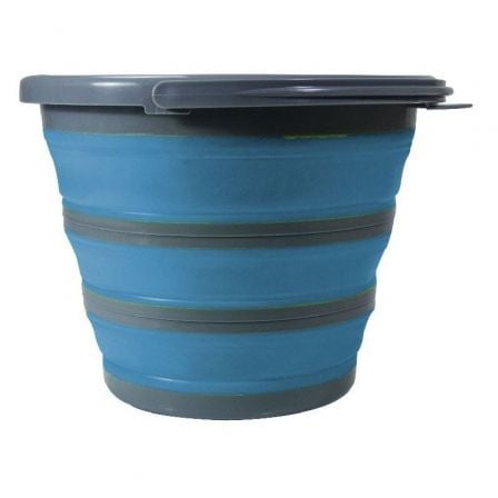 CUBO PLEGABLE DE SILICONA JOCCA 3974A/ 8L/ 34*24.5*3CM/ AZUL Y GRIS | Herramientas