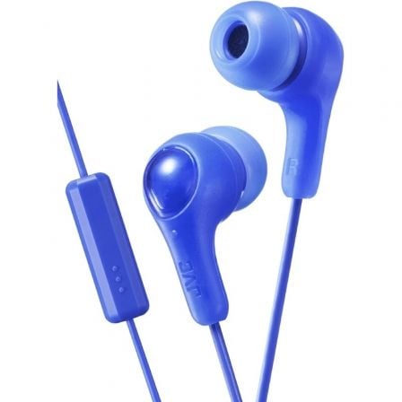 AURICULARES INTRAUDITIVOS JVC HA-FX7M/ CON MICROFONO/ JACK 3.5/ AZULES