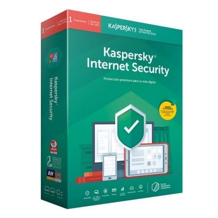 ANTIVIRUS KASPERSKY INTERNET SECURITY 2019 - 1 LICENCIA / 1 ANO - NO CD - PROTECCION EFICAZ - PAGO SEGURO - PARA PC/MAC/MOVILES