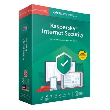 ANTIVIRUS KASPERSKY INTERNET SECURITY 2020/ 3 DISPOSITIVOS/ 1 ANO
