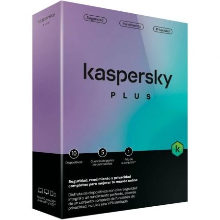 ANTIVIRUS KASPERSKY PLUS/ 10 DISPOSITIVOS/ 1 ANO