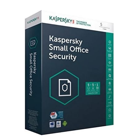 ANTIVIRUS KASPERSKY SMALL OFFICE V2 5 PCS/MOVILES - 1 SERVIDOR - 1 ANO - CIFRADO DE DATOS - BACKUP AUTOMATICO - COMPATIBLE WINDO