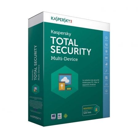 ANTIVIRUS KASPERSKY TOTAL SECURITY MULTI DEVICE 2017 - 3 LICENCIAS / 1 ANO - NO CD - GESTION CONTRASENAS - PROTECCION ARCHIVOS -