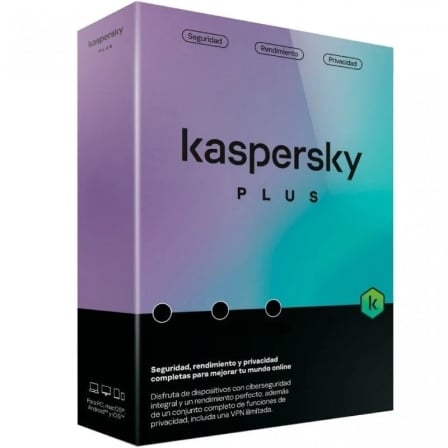 ANTIVIRUS KASPERSKY PLUS/ 5 DISPOSITIVOS/ 1 ANO