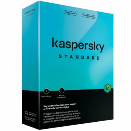 ANTIVIRUS KASPERSKY STANDARD/ 3 DISPOSITIVOS/ 1 ANO |