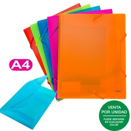 CARPETA KATHAY 86480499/ A4/ COLORES SURTIDOS