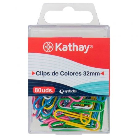 CLIPS KATHAY 86400599/ 80 UNIDADES/ COLORES SURTIDOS