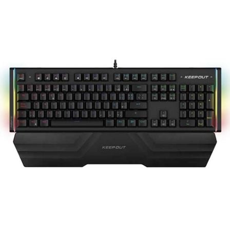 TECLADO MECANICO GAMING KEEP-OUT F120PRO - 105 TECLAS MECANICAS - 12 TECLAS MULTIMEDIA - POLLING RATE 1000HZ - MEMORIA INTERNA -